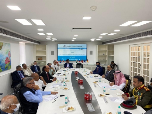 Ambassadorial Roundtable with H.E. Dr. Saud Mohammed Al-Sati, Ambassador of the Kingdom of Saudi Arabia to India