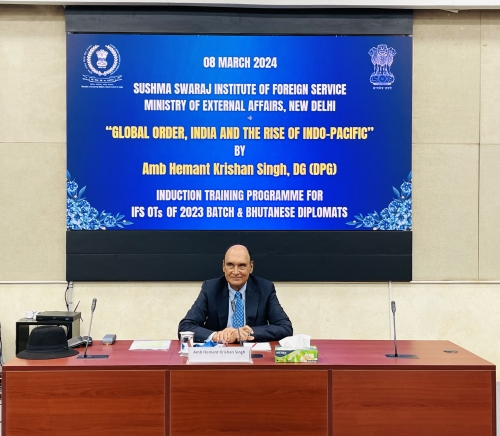 DPG Senior Faculty Conducts Training Module for IFS Probationers at the Sushma Swaraj Institute of Foreign Service - Pic 2