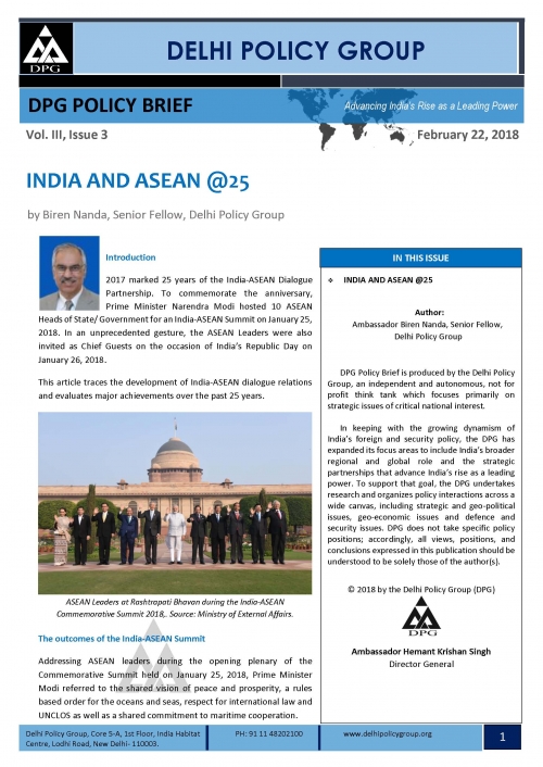 INDIA AND ASEAN @25
